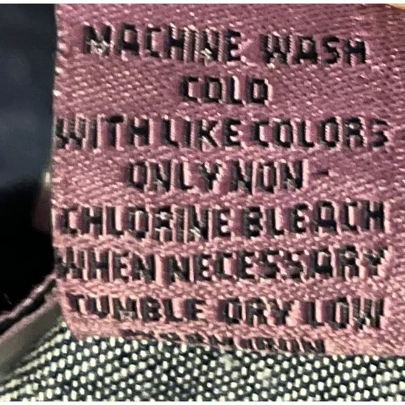 Vintage 90s Premier International Denim Blouse Womens M Removable Collar Pumpkin - Picture 13 of 16